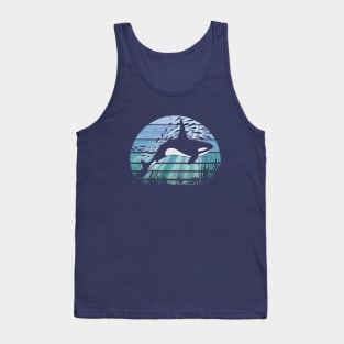 Retro Underwater World Orca Killer-Whale, Fishes & Corals Tank Top